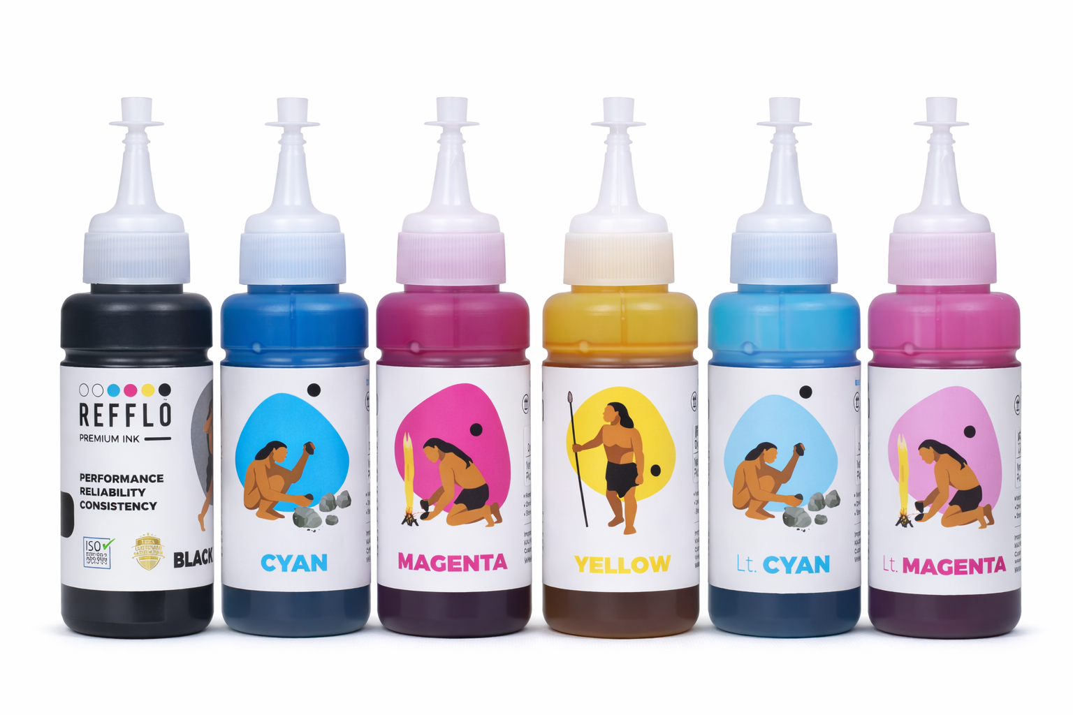 REFFLO 673 Premium Compatible Inks for Epson L800/ L805/ L810/ L850/ L1800 ink tank printers