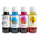 REFFLO GT52–GT53 Premium Compatible Inks for HP Smart Tank 500 / 515 / 516 / 530 / 600 Series, HP DeskJet GT 5800 Series, HP Ink Tank 115 / 315 / 415 Printers